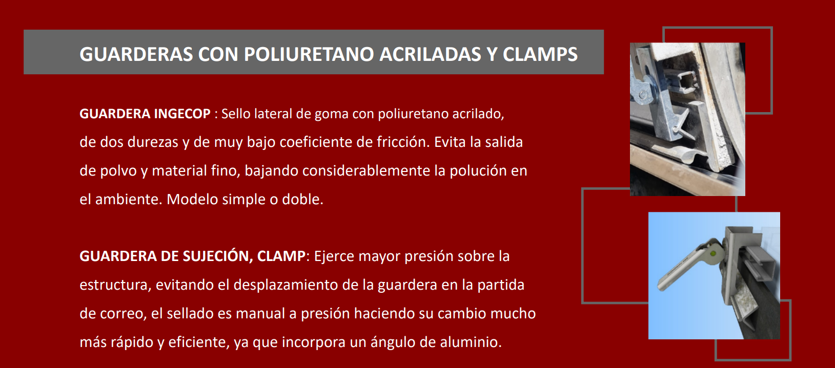 Guardera y Clamps